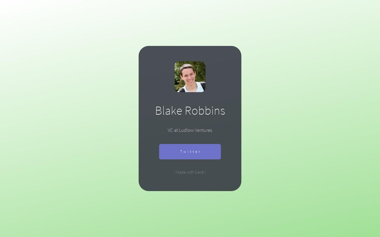 Carrd profile picture for @blake